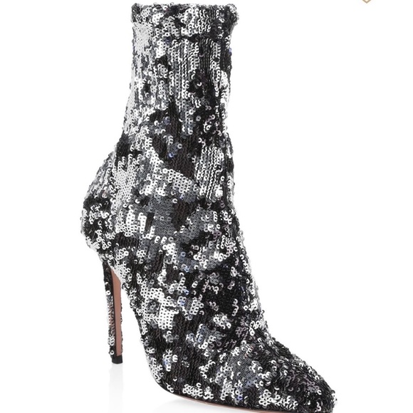 Aquazzura sequin sock booties - Picture 10 of 11